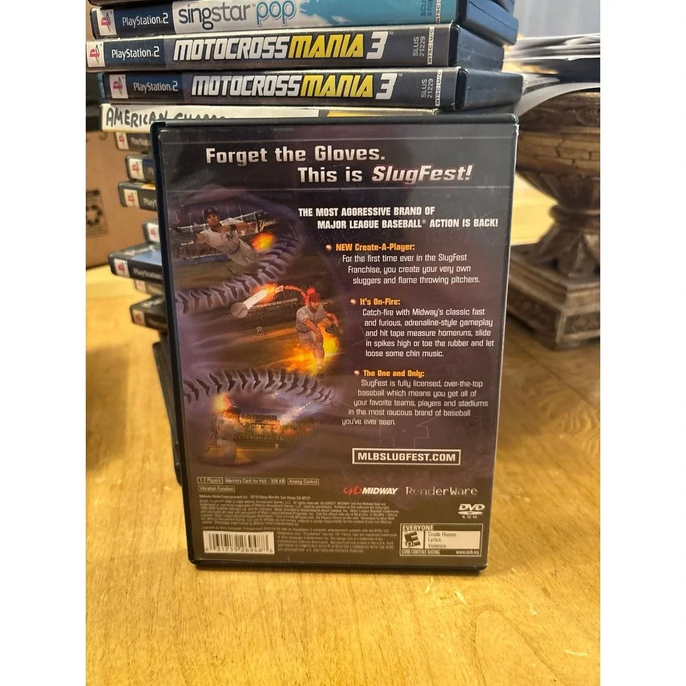 MLB SlugFest 2006 (Sony PlayStation 2, 2006) CIB TESTED & WORKING